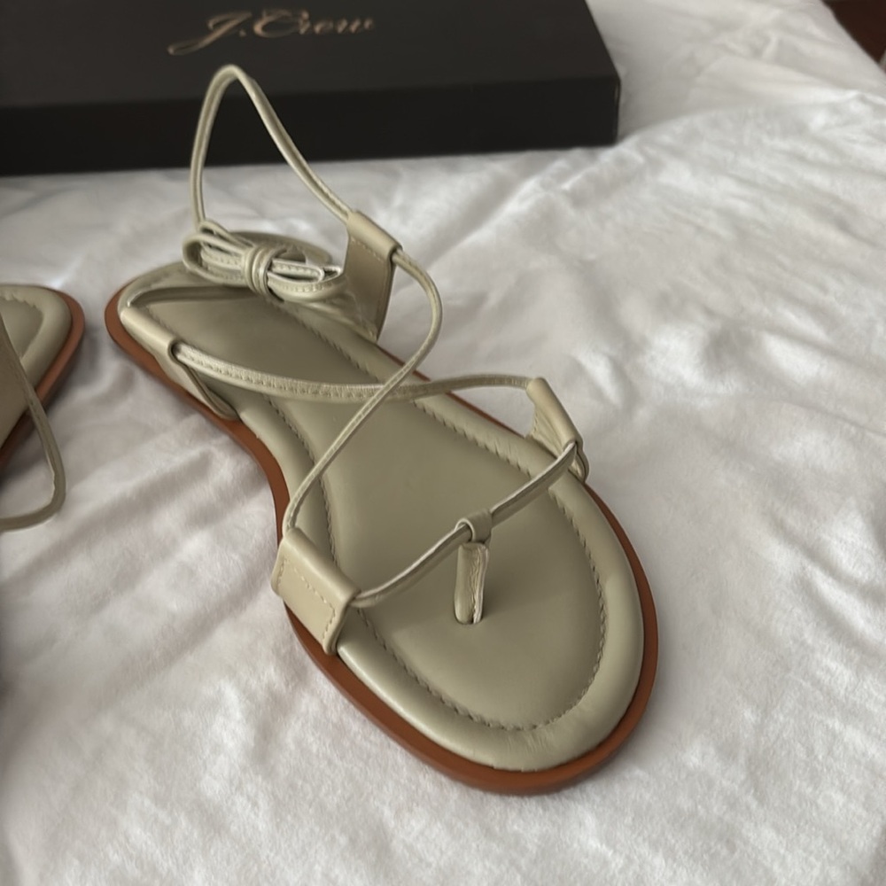 NWT J Crew Leather gladiator sandals, size 7